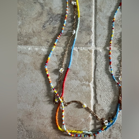 Free People Multi Beaded Daisy and Beaded Belt - Picture 7 of 10